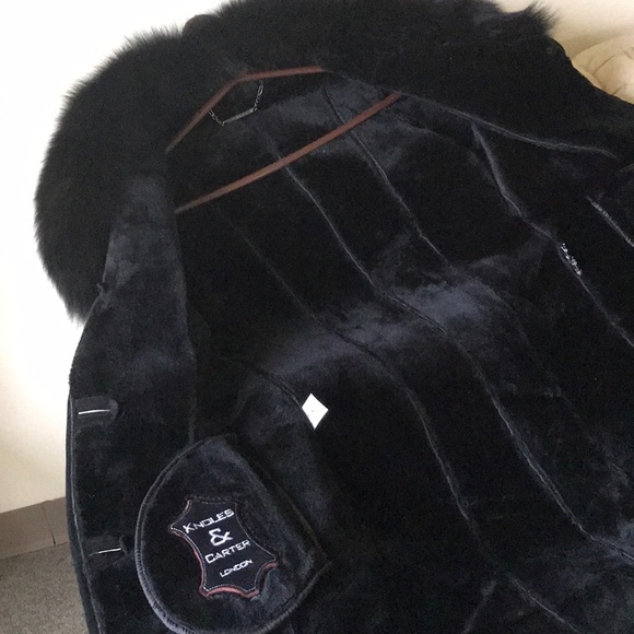 Black Suede Coat by KNOLES & CARTER London - Picture 3 of 4